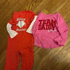 Valentines Day Clothes Size 12 Month. Excellent condition.